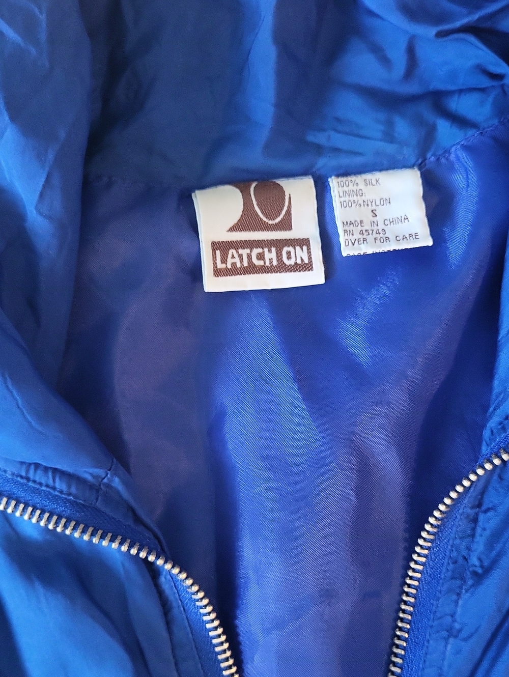 Blue Bomber Jacket - Women